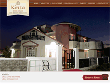Tablet Screenshot of hotelkinza.com